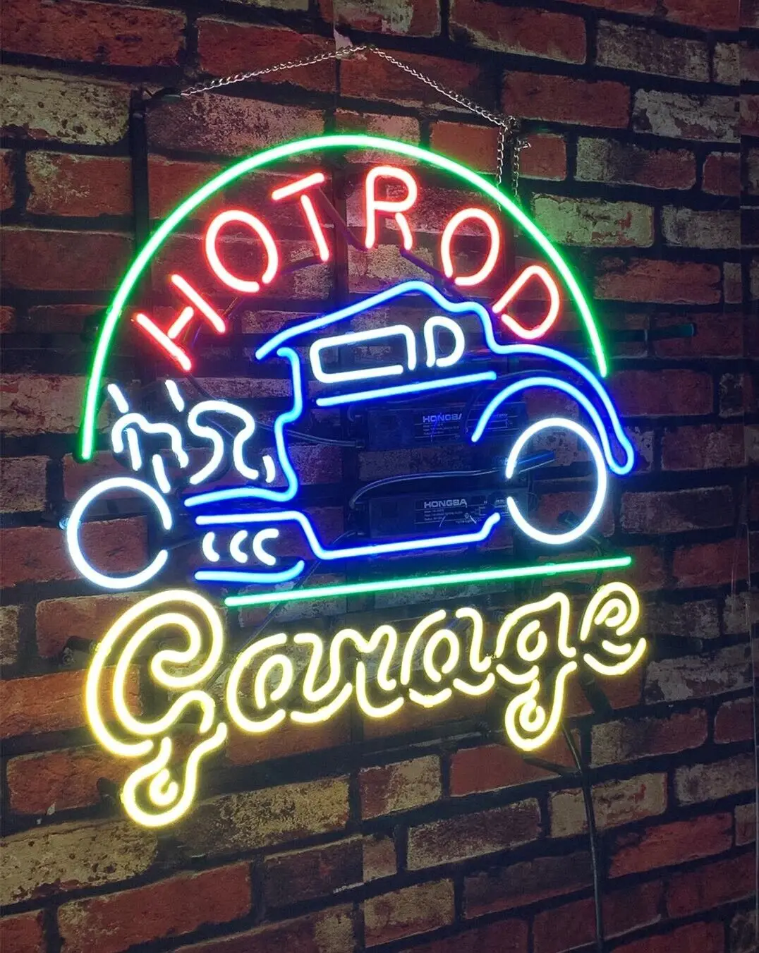 Dropshipping Custom Car Exhibition Shop Led Illuminated Custom Logo Outside Neon Lighting Signs Light