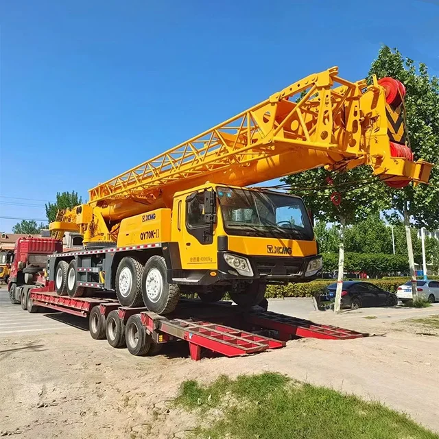 Лидер продаж брендовый сверхмощный инженерный строительный автомобиль 25 35 55 130 200 тонн Подержанный автокран для продажи