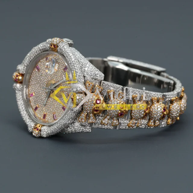 Unique 2024 Luxury Customize Diamond VVS Moissanite LGD Watch Mechanical GIA Certified Full Gold Automatic Watches For Unisex