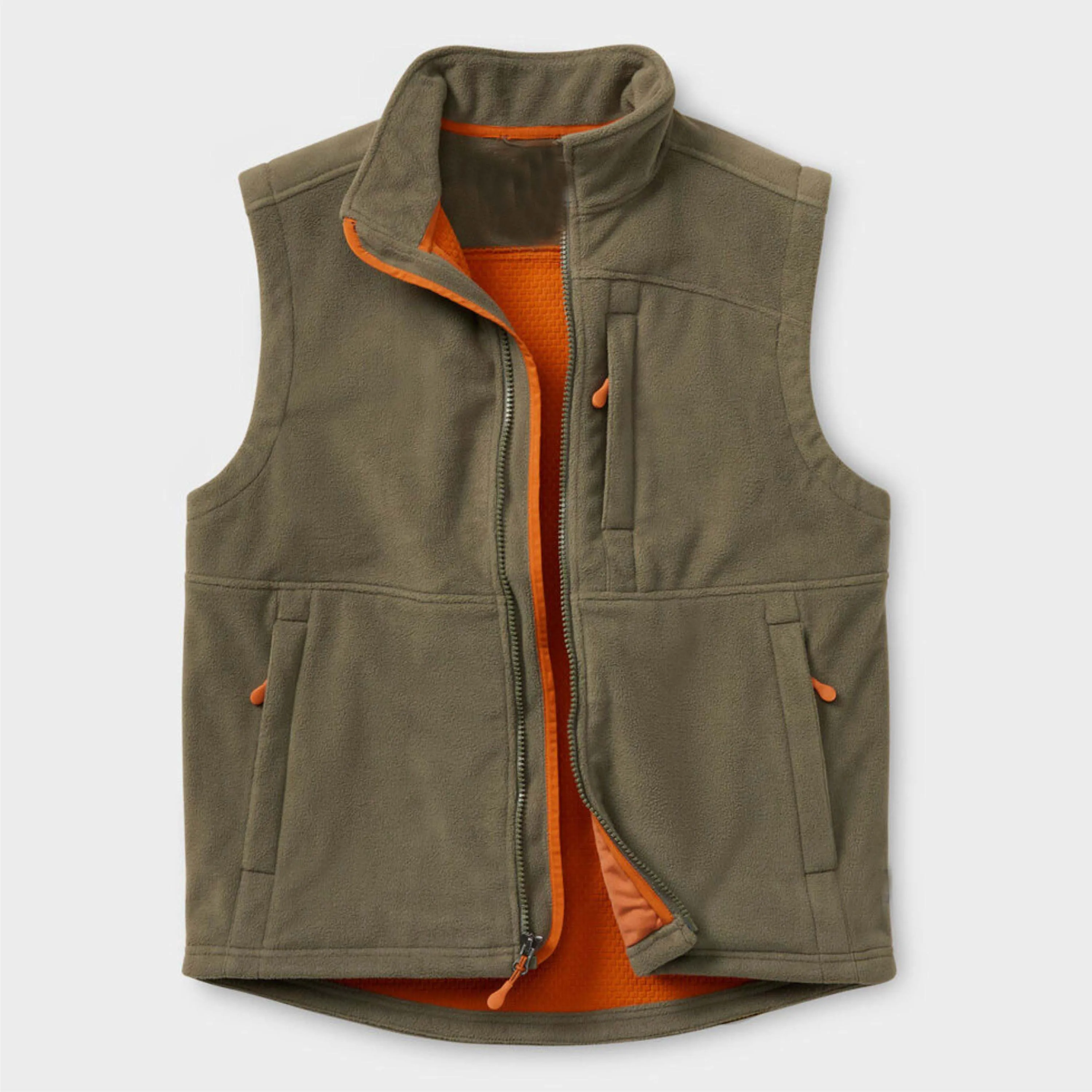 Легкий Мужской флисовый жилет на молнии-идеально подходит для наслаивания во время активного отдыха