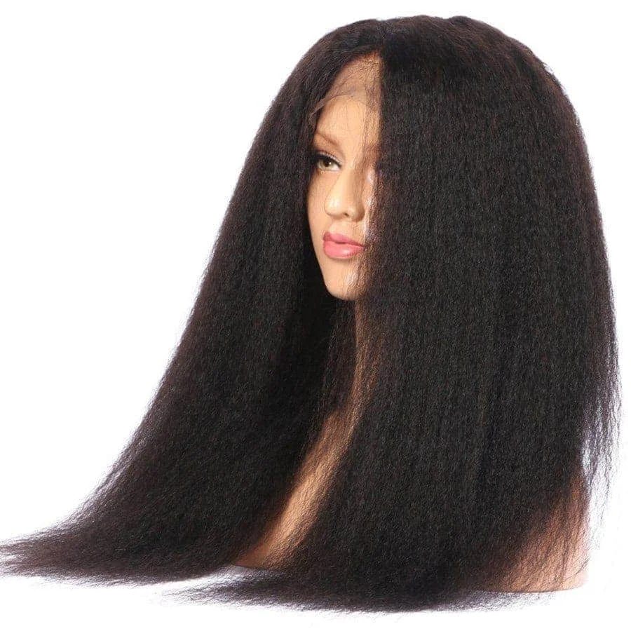 Yaki Style Lace Front Human Hair Wigs from Oriental Hairs India Raw Virgin Indian Hair Wigs and Extensions