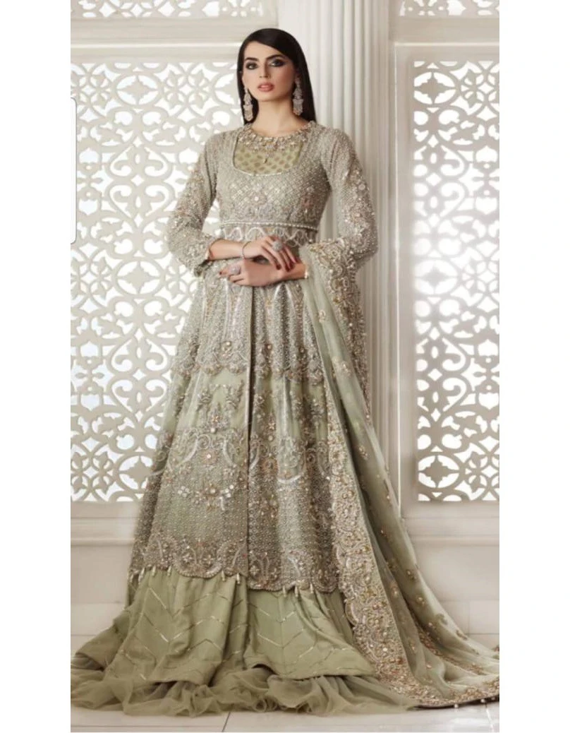 Fashion wholesale wedding dress v neck Lace Half Sleeves Long Beach pakistani wedding dresses bridal woman dress wedding
