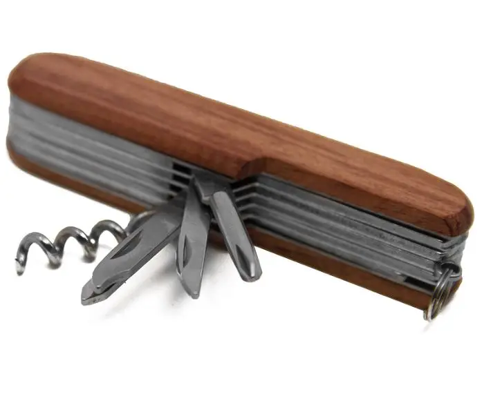 Pocket Knife Stainless Steel Foldable With Extra tools screwdriver, file,knife, saw, double jagged Etc.