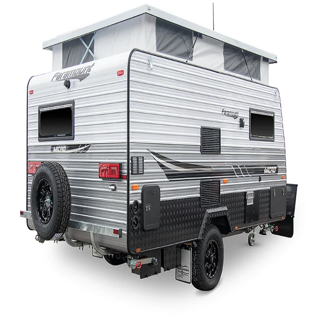 Towable Tiny Motorhome RV Camper Trailer Mobile Car Trailer for Camping and Travel Mobile House Street Caravan Camper Trailer