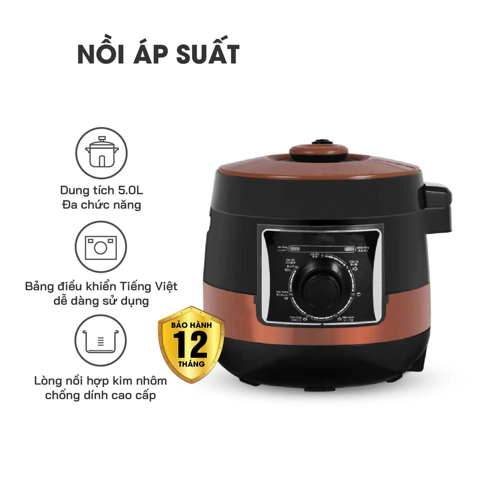 OEM/ODM вьетнамская электрическая скороварка многофункциональная Sato 5AS065.N 5.0L используется для 4-6 человек