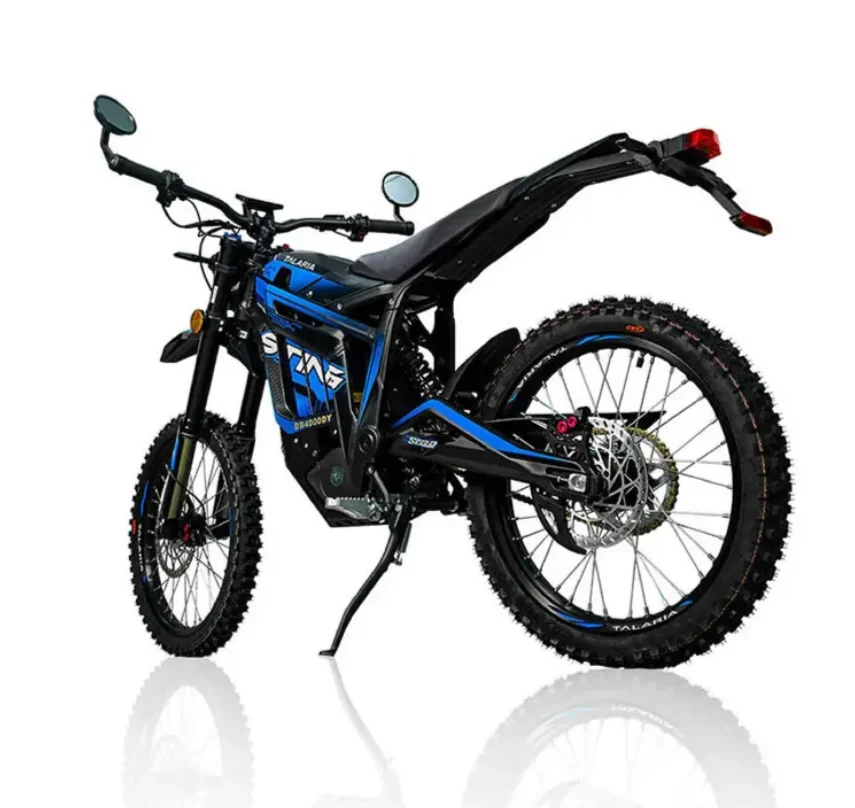 85KM/H Top Speed Electric Off-Road Bike 60V Central Motor with Integrated Lithium Battery 3 Speed Mountain Style Steel Frame