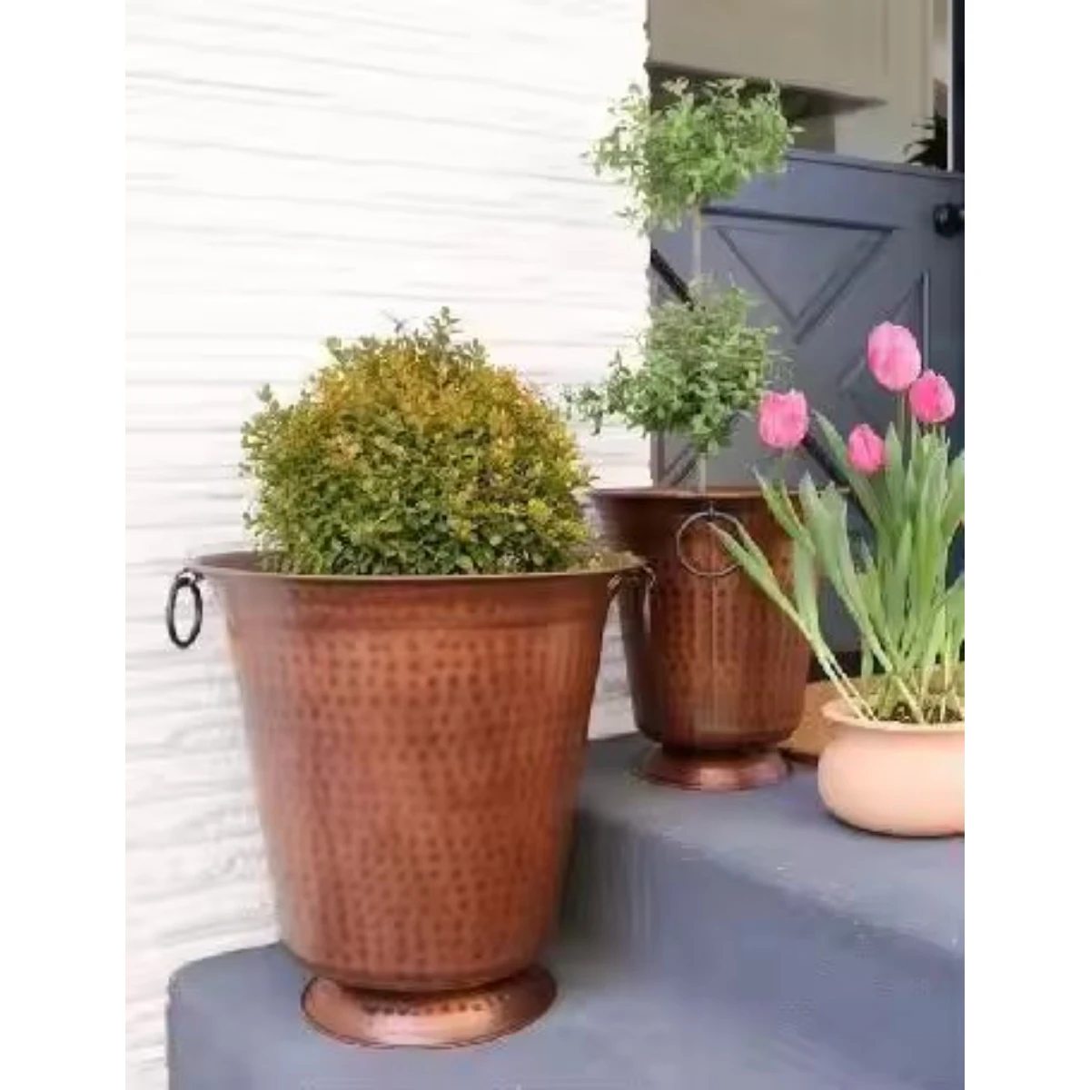 Hot Selling Amazing Round Shape Plants Pot Copper Flower Pot Plant Pot For Plants Vegetable And Flower Usage