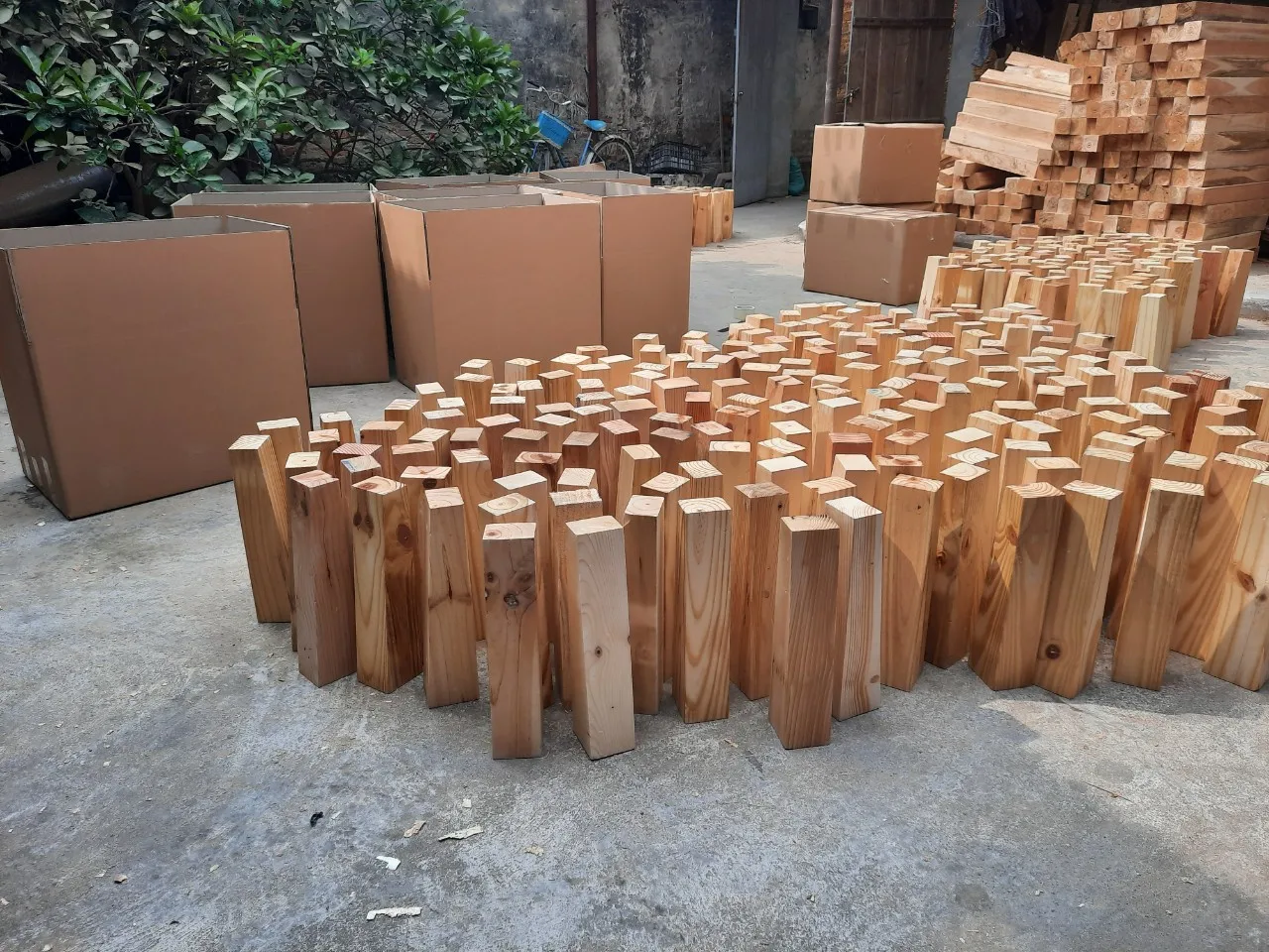 Raw Eucalyptus Square And Round Logs Exporting From Viet Nam