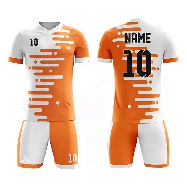 2022/23 new season wholesale thailand breathable t shirt short soccer uniform set kids jerseys football for children