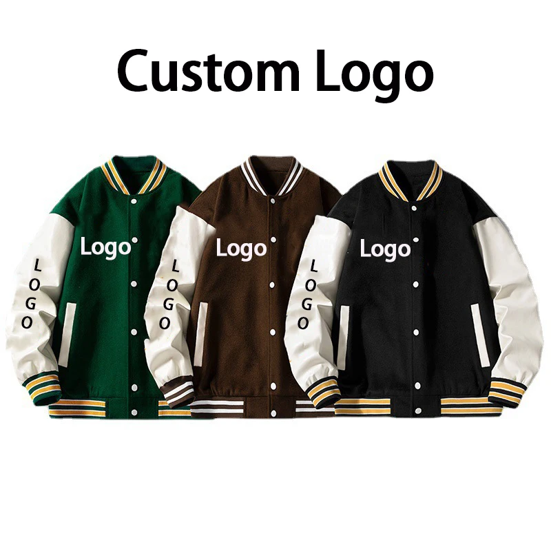 Winter College and School Jackets Women Stylish Outdoor Varisty Jacket Anime Letterman Basketball Jacket For Men 2022