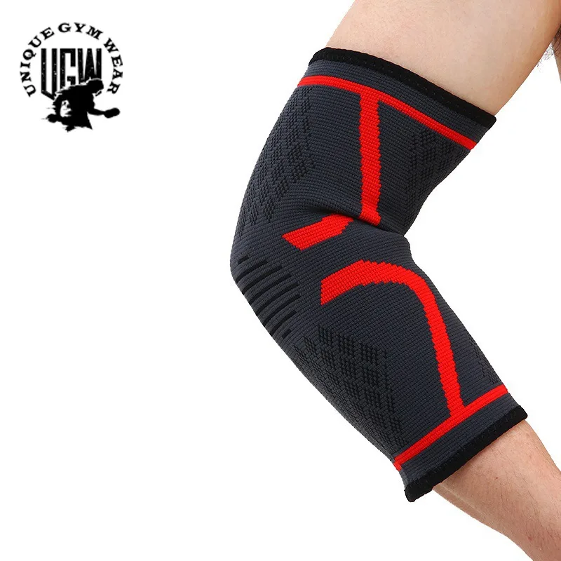 Customized Logo Adjustable Elastic Elbow Brace Neoprene Elbow Sleeve For Men
