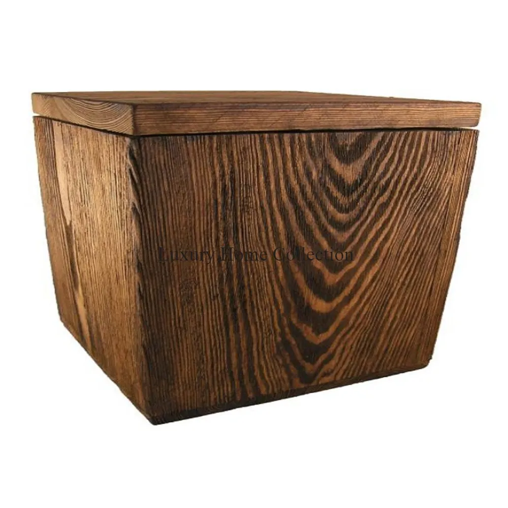 Solid Wood Handmade Cremation Urns For Adult Human Ashes Storage Memorial Keepsake Wholesale Modern Wooden Ashes Casket Cinerary