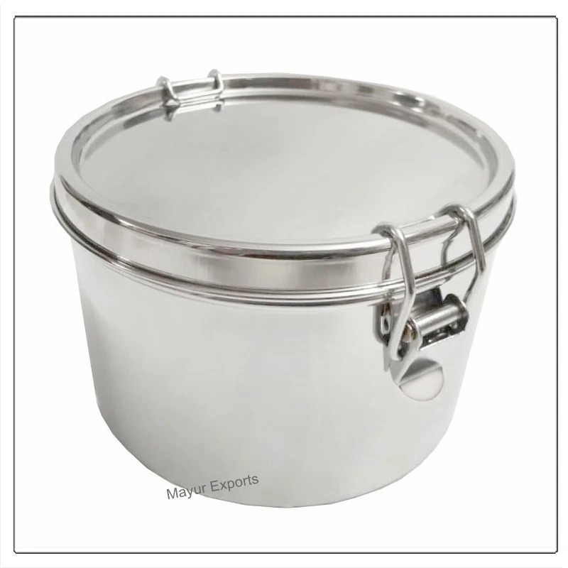 Stainless Steel Round Lunch box Leakproof Tiffin Lunch Box