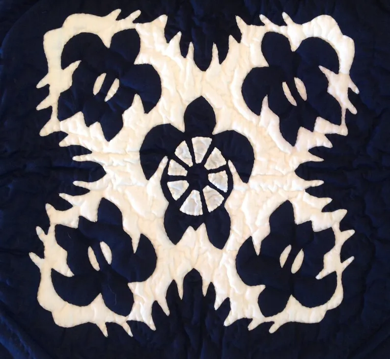 4 Hawaiian Handmade Quilt Turtles Design Instant Digital Download For Diy Project Quilt Beautiful Cotton Fabric Blanket Throw