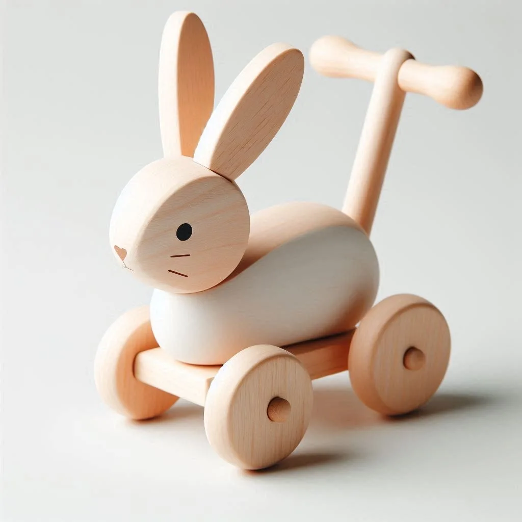 Early Walking Play Wooden Walker Toy Handmade Kid-Friendly Design Educational Foldable Plastic Babies Children EN Certified