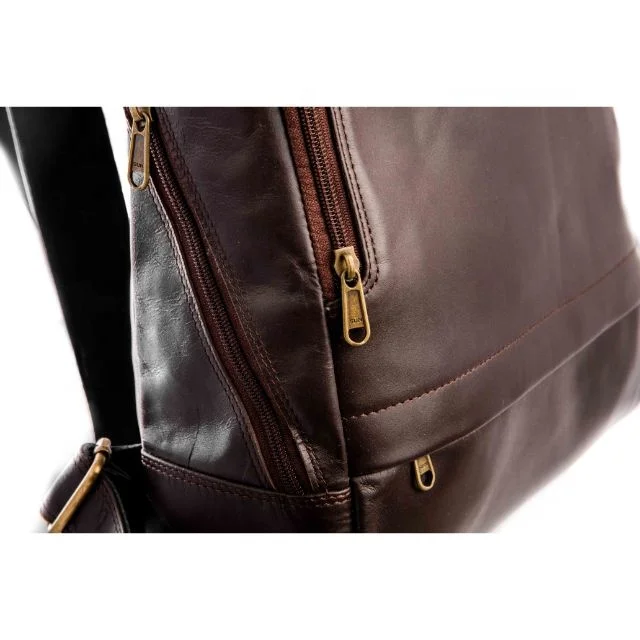 Personalized Handmade Full Grain Genuine Leather Backpack For Unisex Vintage Custom Cowhide Leather High Quality Laptop Backpack