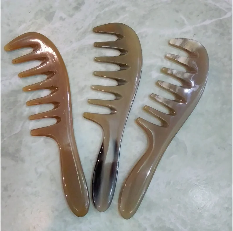 Eco-Friendly Horn Comb for Men and Women Smooth Teeth Promote Shine Prevent Hair Breakage Perfect for Daily  salt lamp