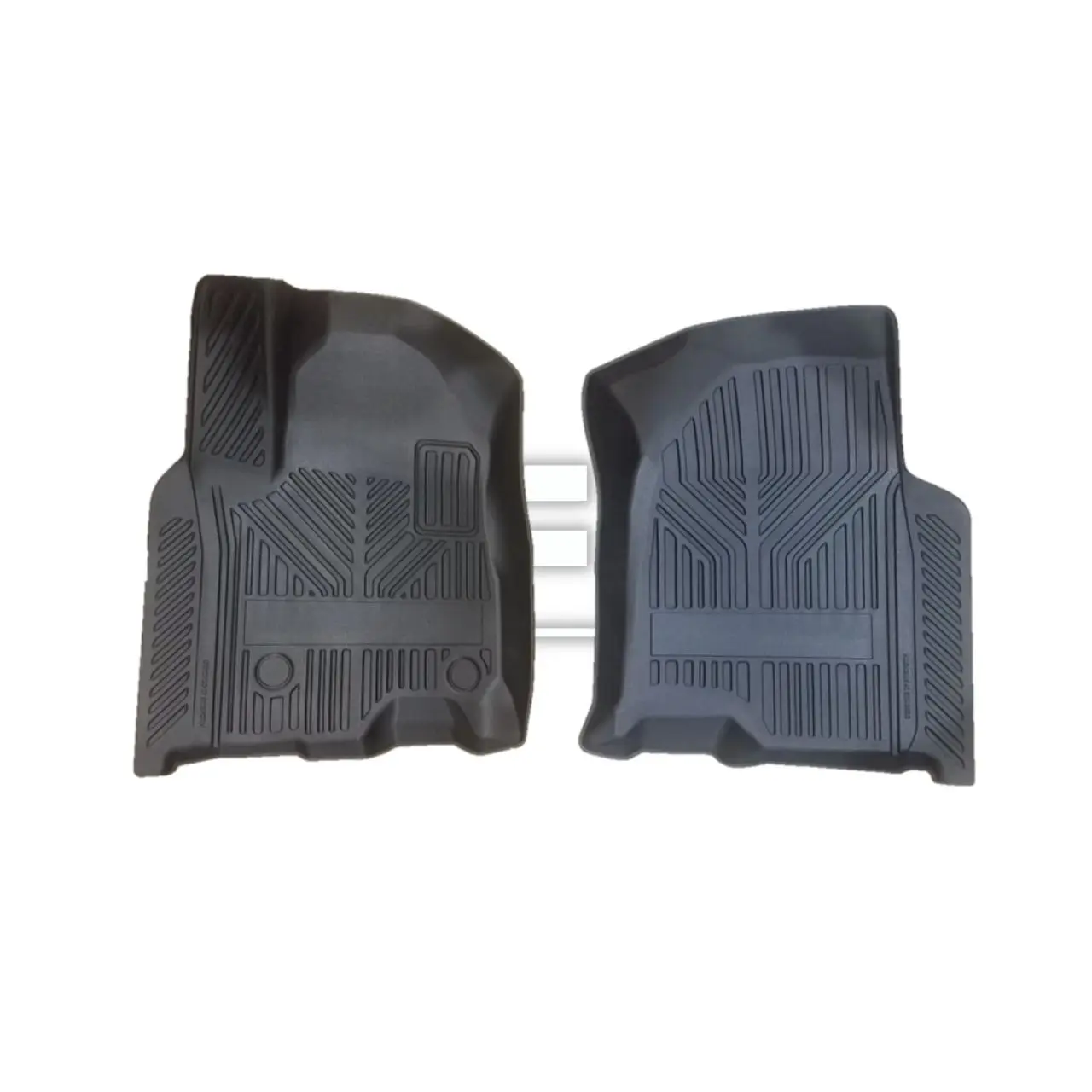 Автомобильные коврики TPR, Заводские всепогодные автомобильные коврики 3D для 2019-2023 Chevy Silverado/GMC Sierra 1500 передний набор