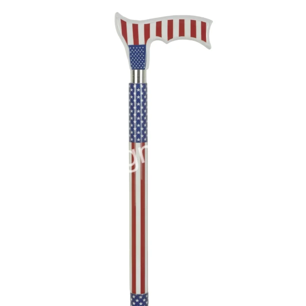 Wholesale supply Adventurous Walking Stick Made IN India Bulk Supply Gentle USA Flag Theme Walking Stick For Male and Female