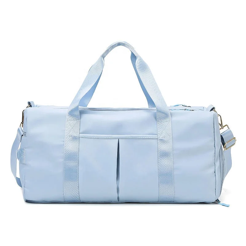 13 Color Custom Dry Wet Sport Duffel Holdall Training Yoga Travel Overnight Weekend Shoulder Tote Gym Bag With Shoes Compartment