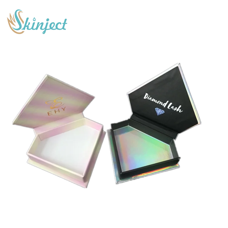 Beauty Faking Materials Lash Tray Innovation Faux Cashmere Lashes Artificial Lash Trays Glow In The Dark Glitter Shimmery Foam