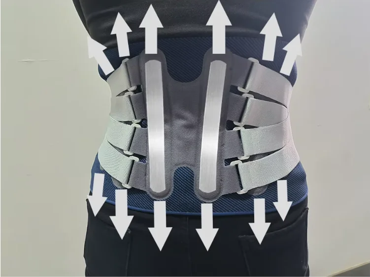 Ergonomic Design adjustable Tight lumbar fixation belt Lumbar back correction belt with copper stabilizer