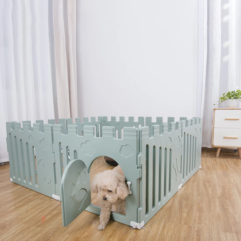 Wholesale new folding portable cheap breathable plastic pet yard indoor dog fence puppy playpen dog playpen for small dogs
