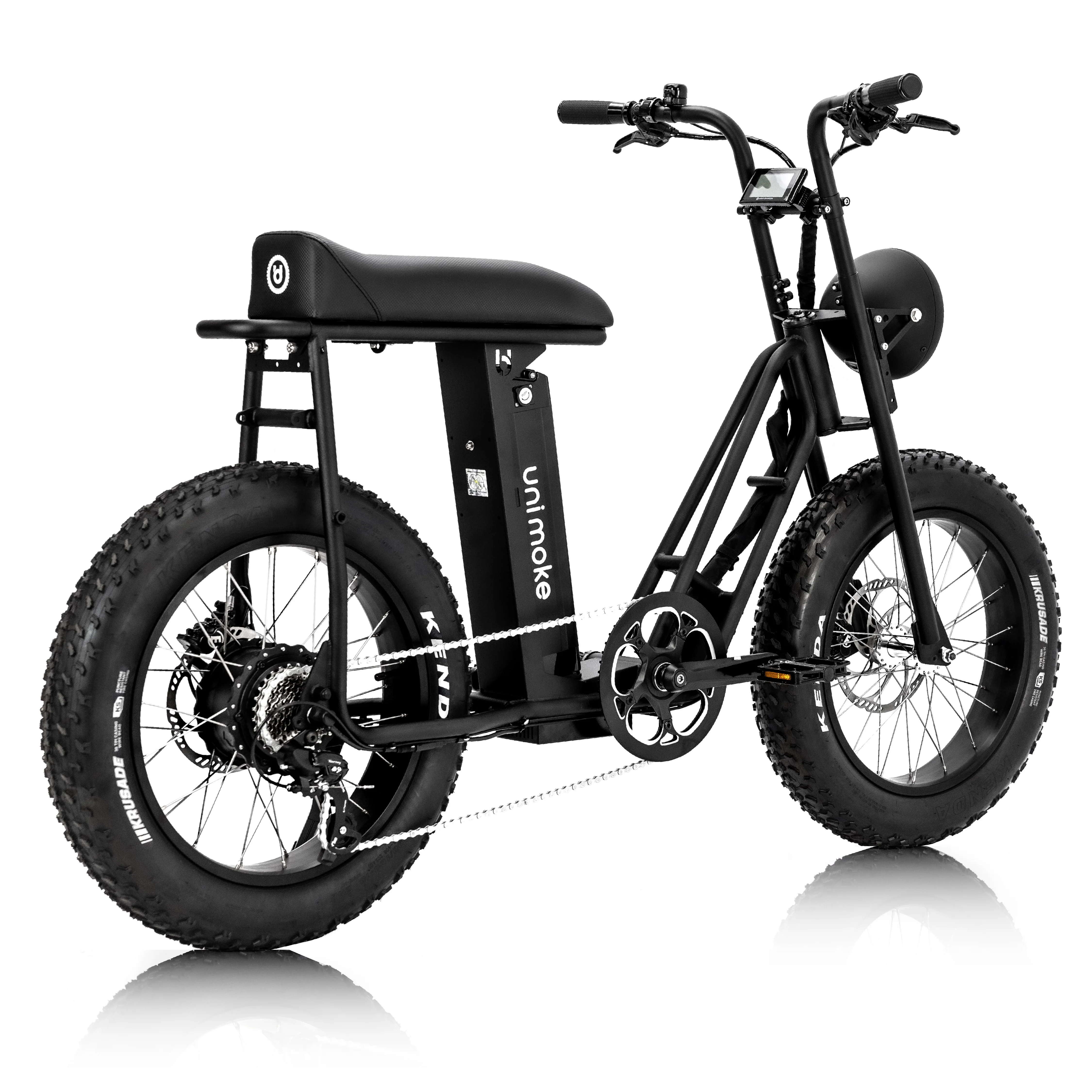 fatbike for loading cargo Unimoke SW black of Urban Drivestyle motorized bicycle Made in Taiwan electric bicycle
