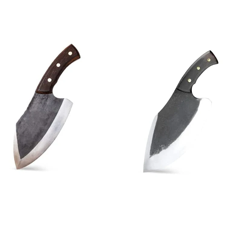 Stainless Steel Butcher Meat Cutting Cleaver Knives Wooden Handle | Chef Chopping Meat Clever Kitching Knives Custom Logo