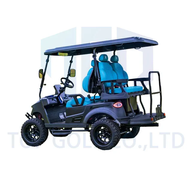 Fast Speed Lithium Battery 4 or 6 Passengers Electric Off Road Club Car Golf Buggy Cart For Using At Farm Garden Park