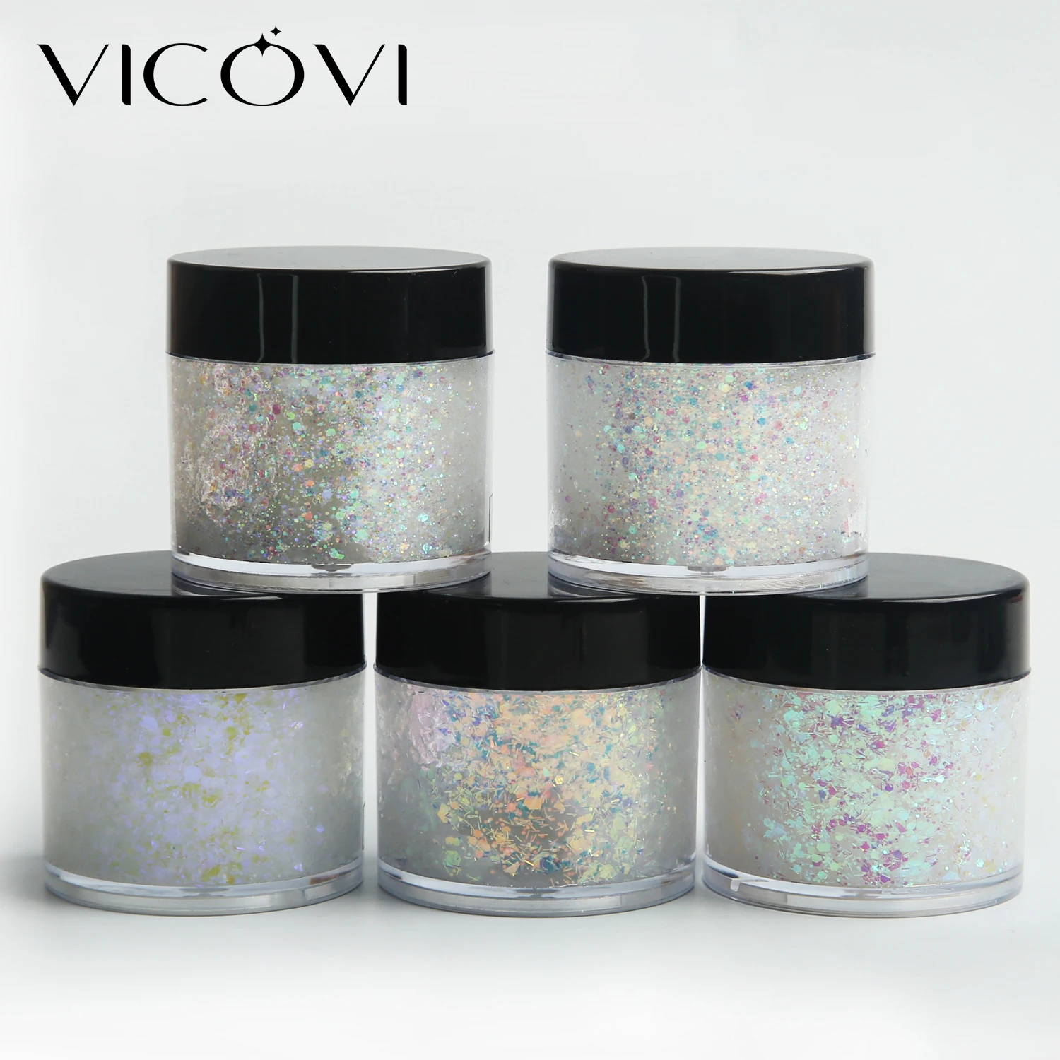 VICOVI Colorful Multicolor Glitter Cool Gel Eyeshadow Cosmetic For All Body