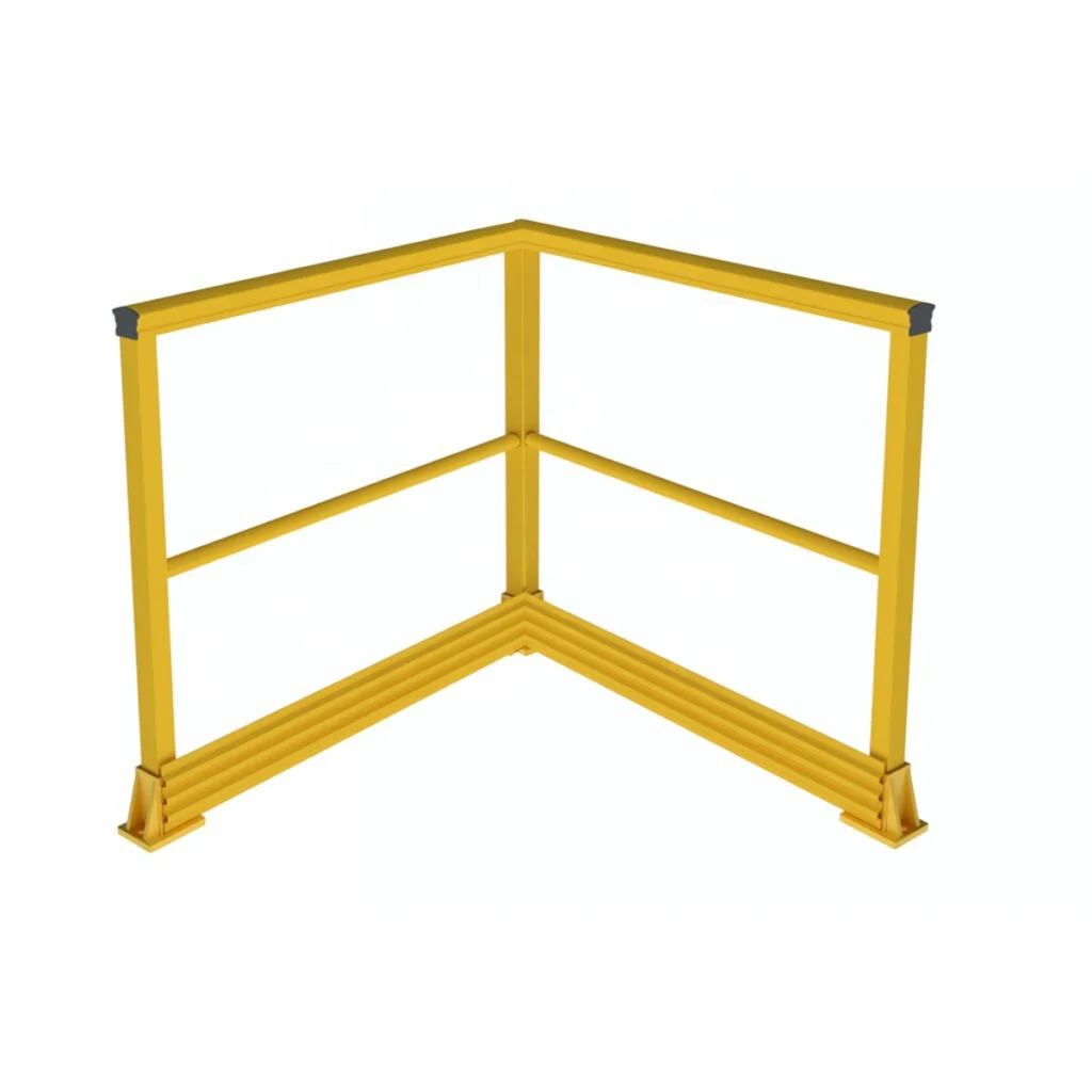 Frp Hand Rail Pultruded handrails Stair Railing Fiberglass grp Handrail with kickplate and connector fittings