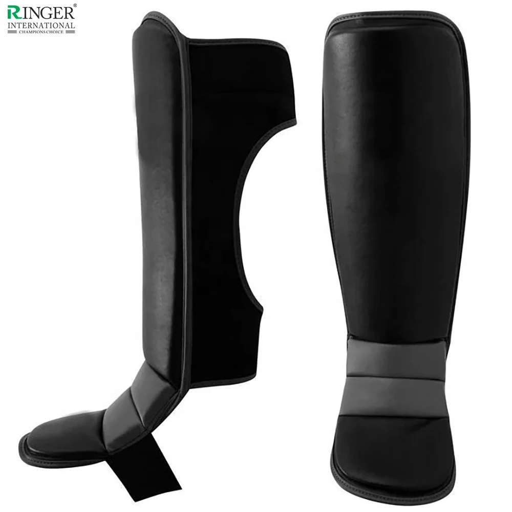 Shin Guard Pads MMA Leg Foot Guards  Wholesale martial arts kick boxing taekwondo shin pad instep guards  MMA Shin Foam Pad
