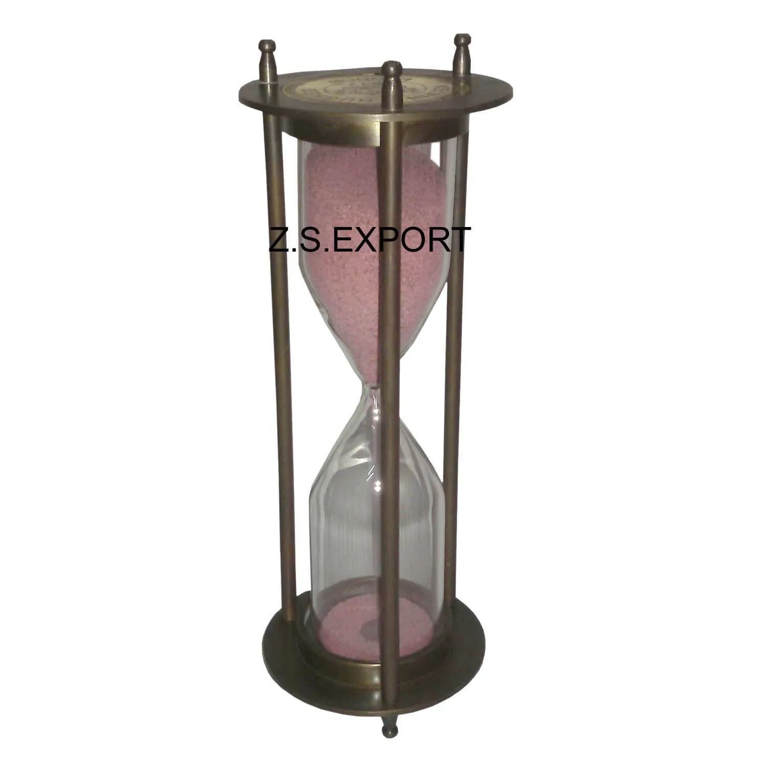 New Modern design Metal Sand Timer Metal hourglass Wholesale Vintage  home decorative Office Desk Item Nautical sand timer
