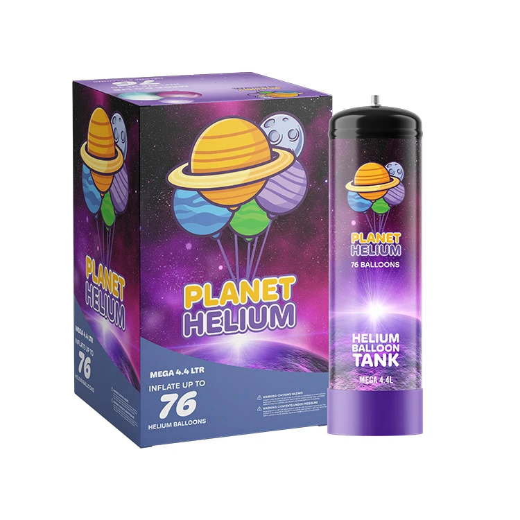 High Pressure 4.4 Liter Helium Gas for Balloons in Bulk Stock Made in Europe