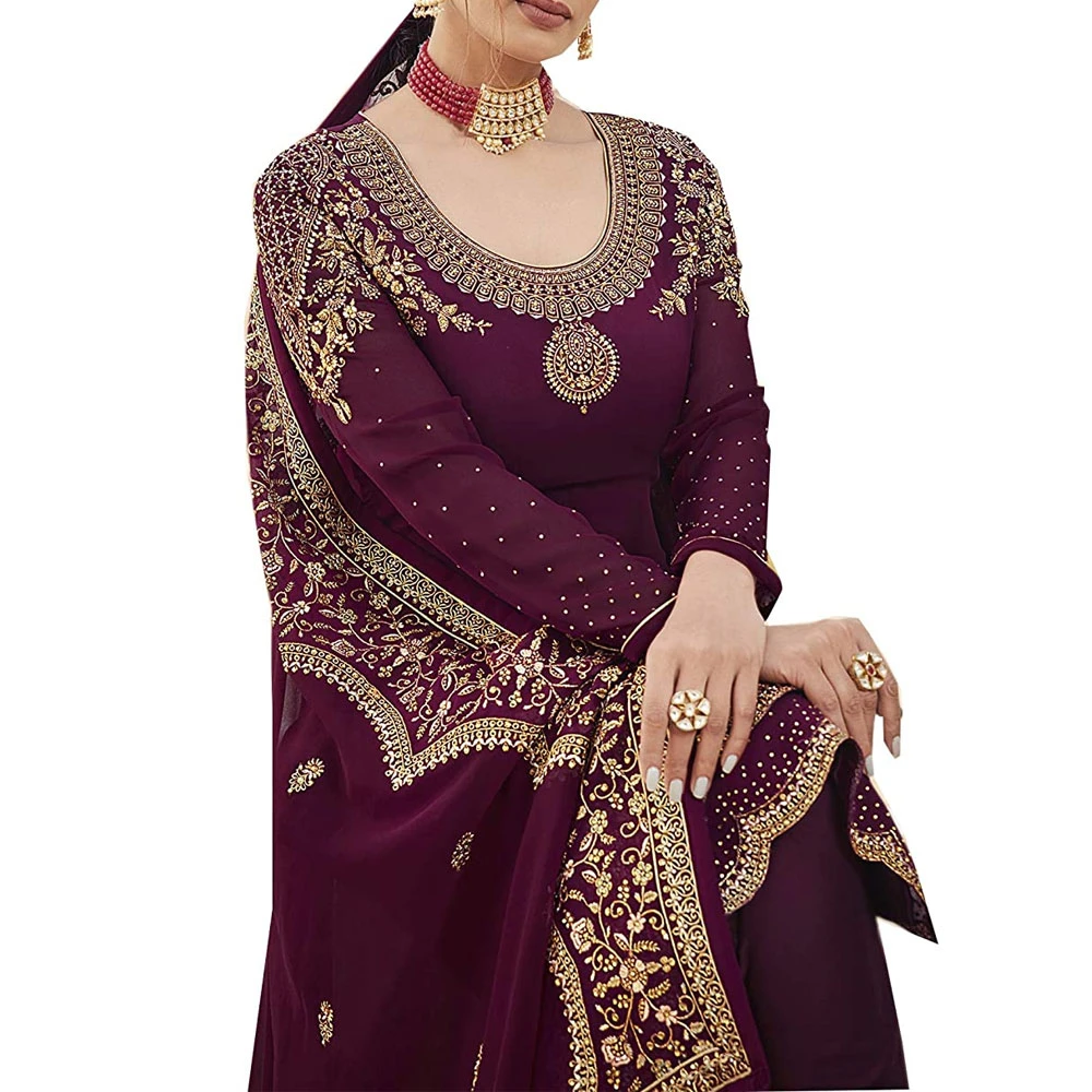 Embroidery Design Ladies Dress | 2022 New Arrival Pakistani Women 3 Piece Party Wear Embroidery Dresses For Sale