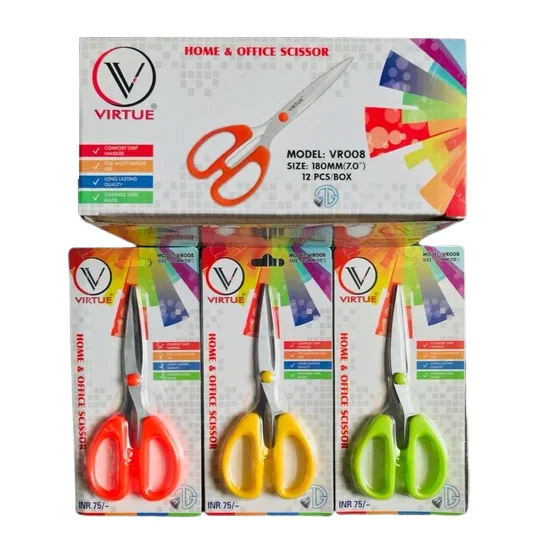 Buy Premium Quality Material Made Paper Cutting Scissors with Multi Colored For Office & School Uses By Exporters