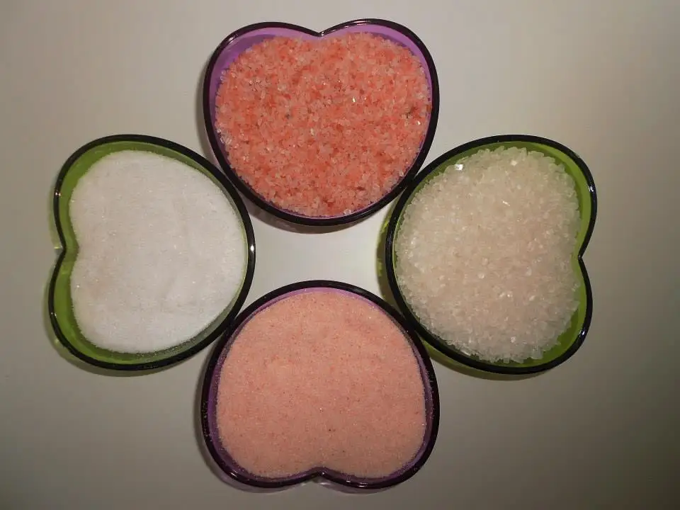 %100 Natural Edible Himalayan White Rock Table Salt in doypack pouch 500 gr crystal pink salt