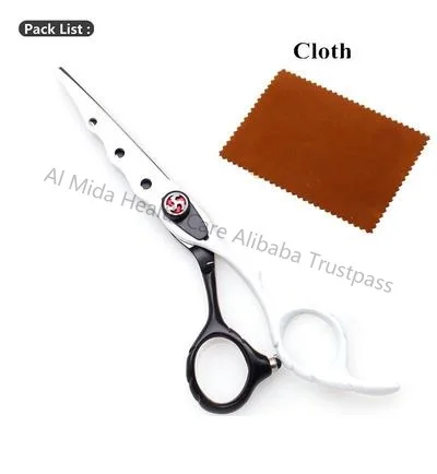 Hot al mida 6 Inch Family Cut Hair Scissors Hairdressing Shear Cutting Thinning Scissor Hairdresser Colors Scissors