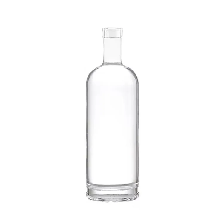 750ml Hot Sale High-End Customizable Transparent Creative Glass Wine Bottle Suitable For Wine Brandy Vodka