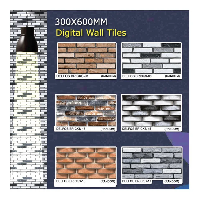 Best Quality 300 x 600 mm Ceramic Digital Wall Tiles Glazed for Interior Exterior Elevation for Floor Bathroom Latest Design