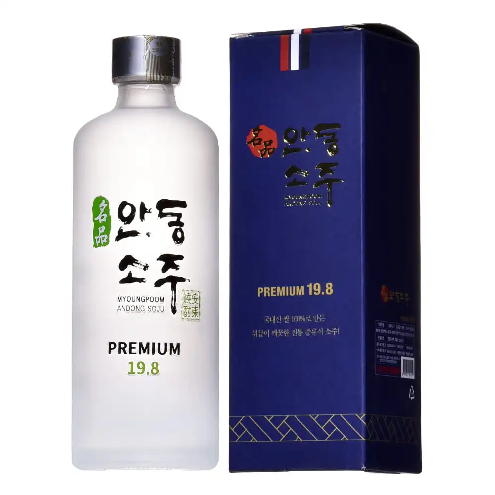 MYEONGPUM ANDONG SOJU вкусная корейская традиционная бутылка 375 мл Премиум 19 8 хорошо сбалансированная с мягким ощущением во рту и