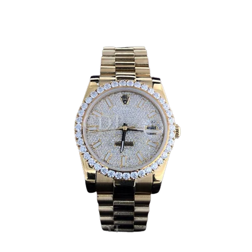 Iced Out Watch Lab Grown Diamond Hip Hop Best Selling Round Watches for Men Women Wholesale India Men Luxury Wrist Watch Jewelry