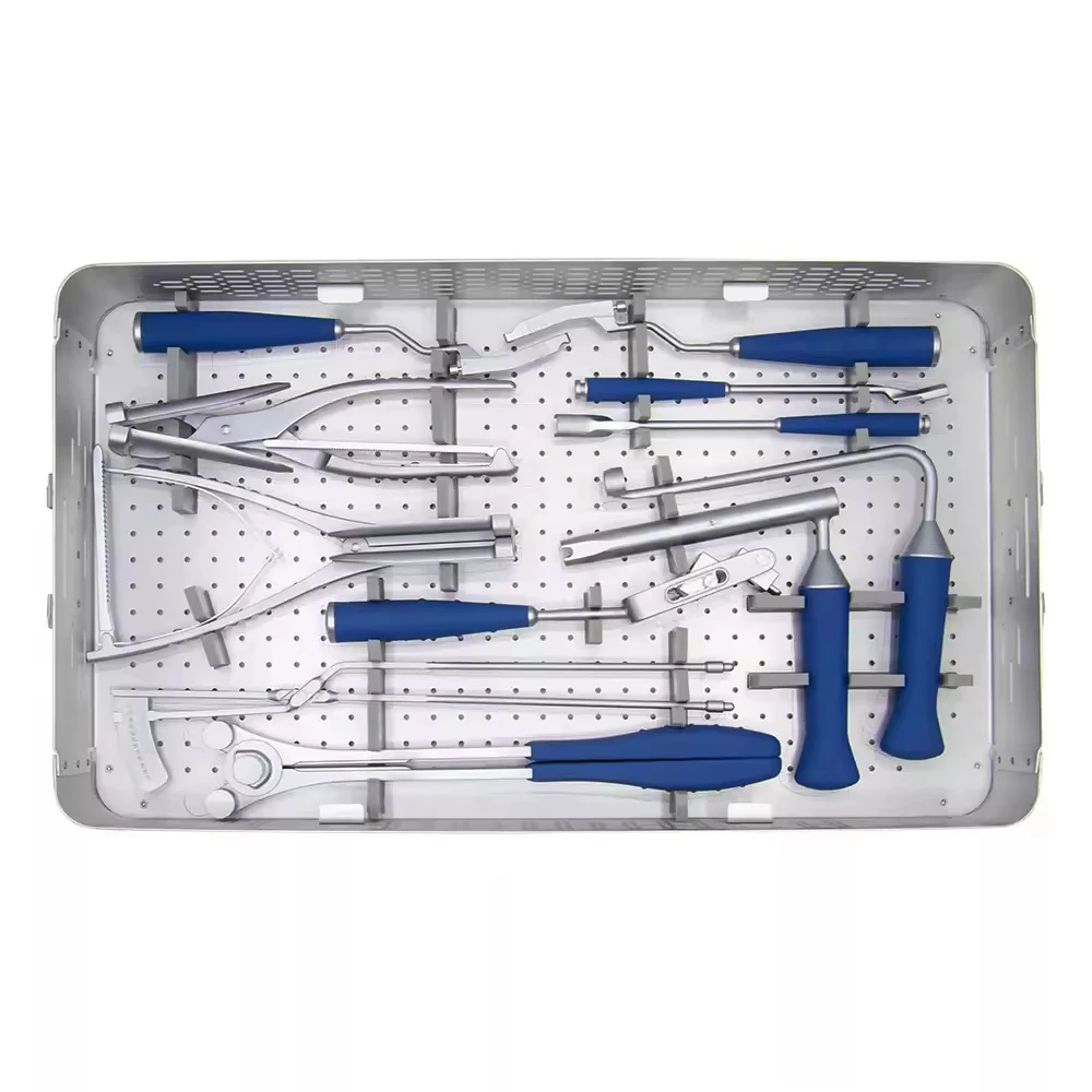 Factory price Orthopedic Spinal Instruments Set Minimally Invasive Pedical Screw Instrument Set Medical Trauma Kit
