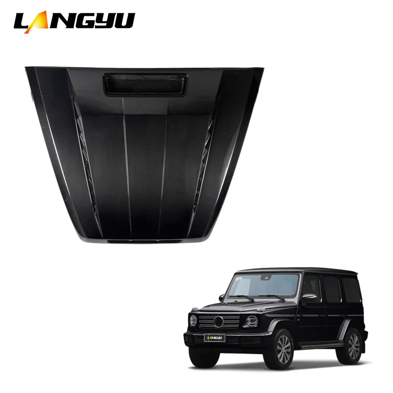 Auto Body Kit Parts Car Hoods G Class Topc Style Dry Carbon FIber Engine Bonnet Cover For Mercedes Benz W464 Engine Hoods
