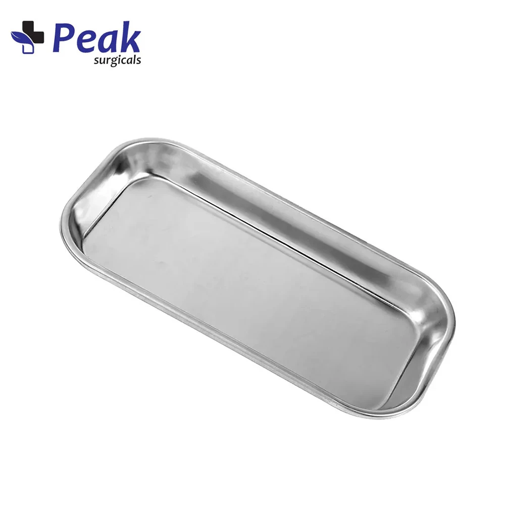 Stainless Steel Medical Instrument Tray Useful Tool for Clinic Lab Dental Instrument Tray Basic surgical instrument tray