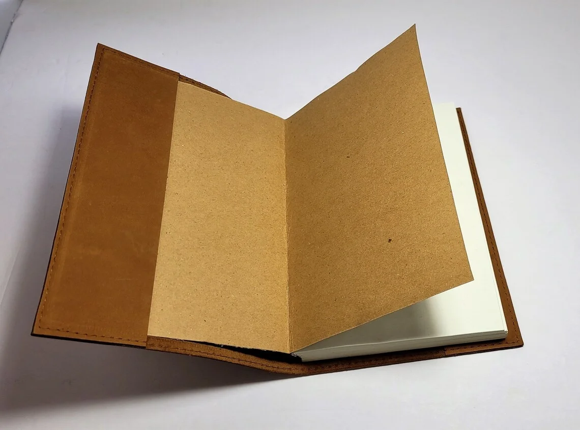 Refillable Handmade Genuine vintage Leather Journal with key Notebook Diary or sketch book or yoga journals Gift for Him or Her