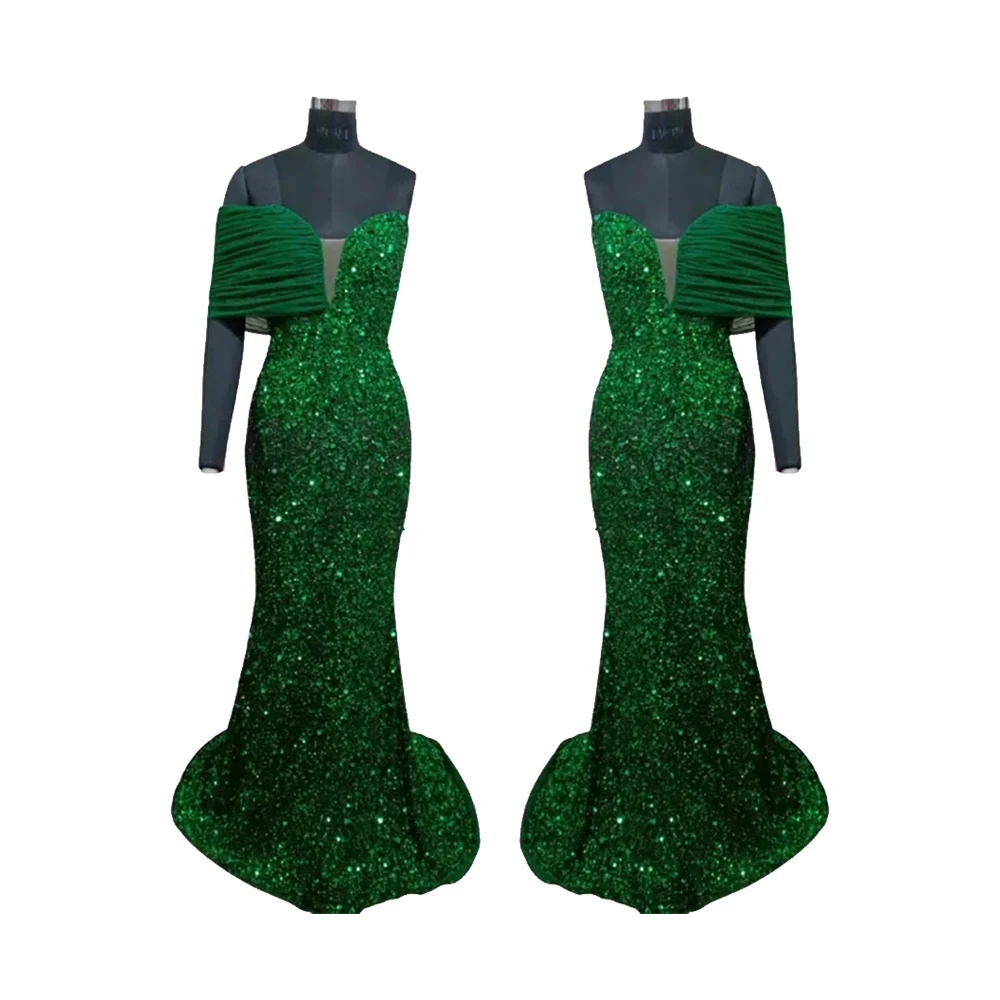 Indian Stylish Full Beaded Handwork Fancy Evening Dress Party Long Gown Evening Dresses For Women