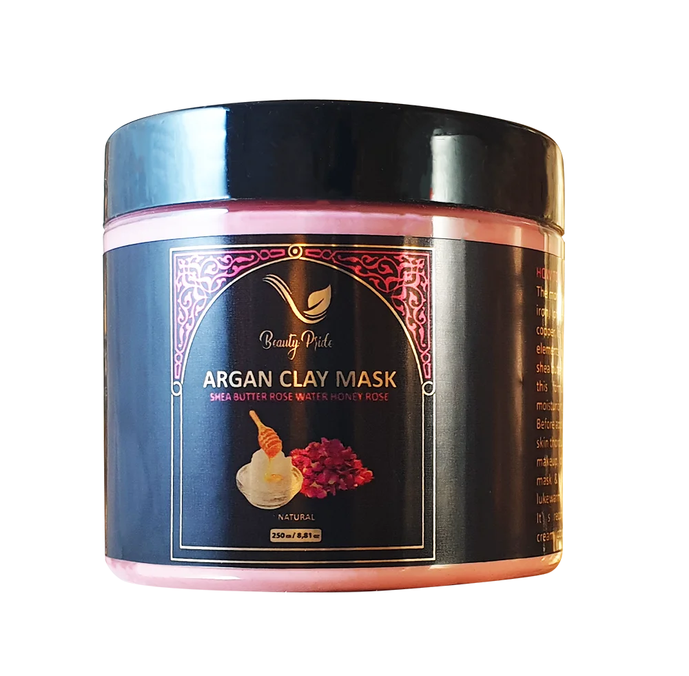 Wholesale Private Label Skincare Face Body Mask  Cosmetic Vegan Mud Mask with argan oil & rose Pores Deep Cleansing  nourishing