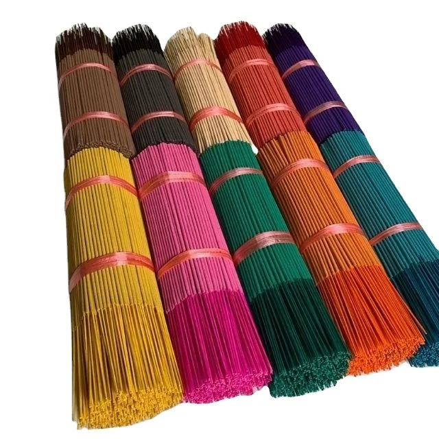 Natural Red LED Color Joss Sticks Malaysia Thailand Scented Agarbatti Incense Burner Agarwood Wood Seed Material Religious Use